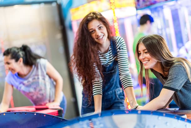 Youth group playing at Laserdome